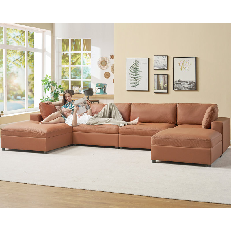 Hokku Designs Modular Sectional Sofa, 114 Inches Oversized